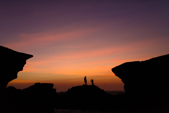 Tanah Lot Temple at sunset bali indonesia